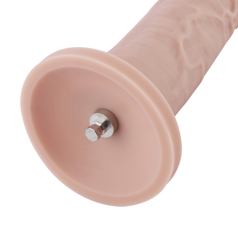 Hismith 26.92cm Slight Curved Silicone Dildo for Hismith Sex Machine with KlicLok System, 24.89cm Insertable Length, 17.98cm Gir