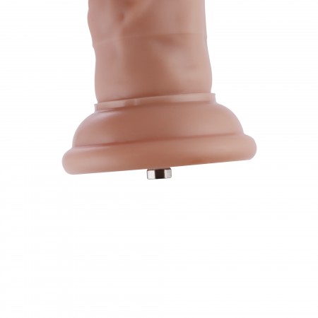 Hismith 19,05 cm tenký silikonový anální dildo pro Hismith Premium Sex Machine se systémem KlicLok, 16,00 cm použitelná délka, o