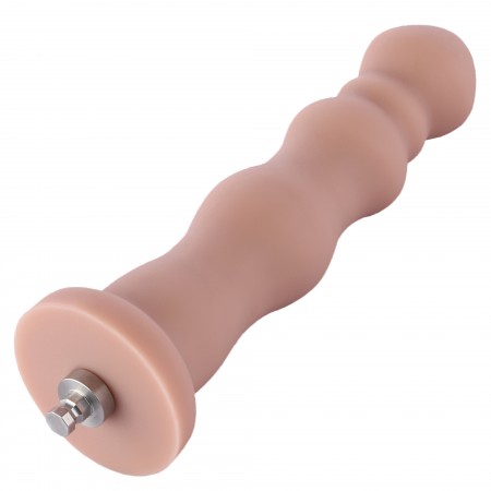 Hismith 18,03 cm korálkový silikonový anální dildo pro Hismith Premium Sex Machine se systémem KlicLok, 16,00 cm použitelná délk