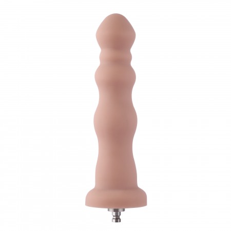 Hismith 18,03 cm korálkový silikonový anální dildo pro Hismith Premium Sex Machine se systémem KlicLok, 16,00 cm použitelná délk