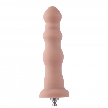 Hismith 18,03 cm korálkový silikonový anální dildo pro Hismith Premium Sex Machine se systémem KlicLok, 16,00 cm použitelná délk