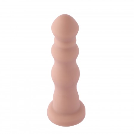 Hismith 18,03 cm korálkový silikonový anální dildo pro Hismith Premium Sex Machine se systémem KlicLok, 16,00 cm použitelná délk