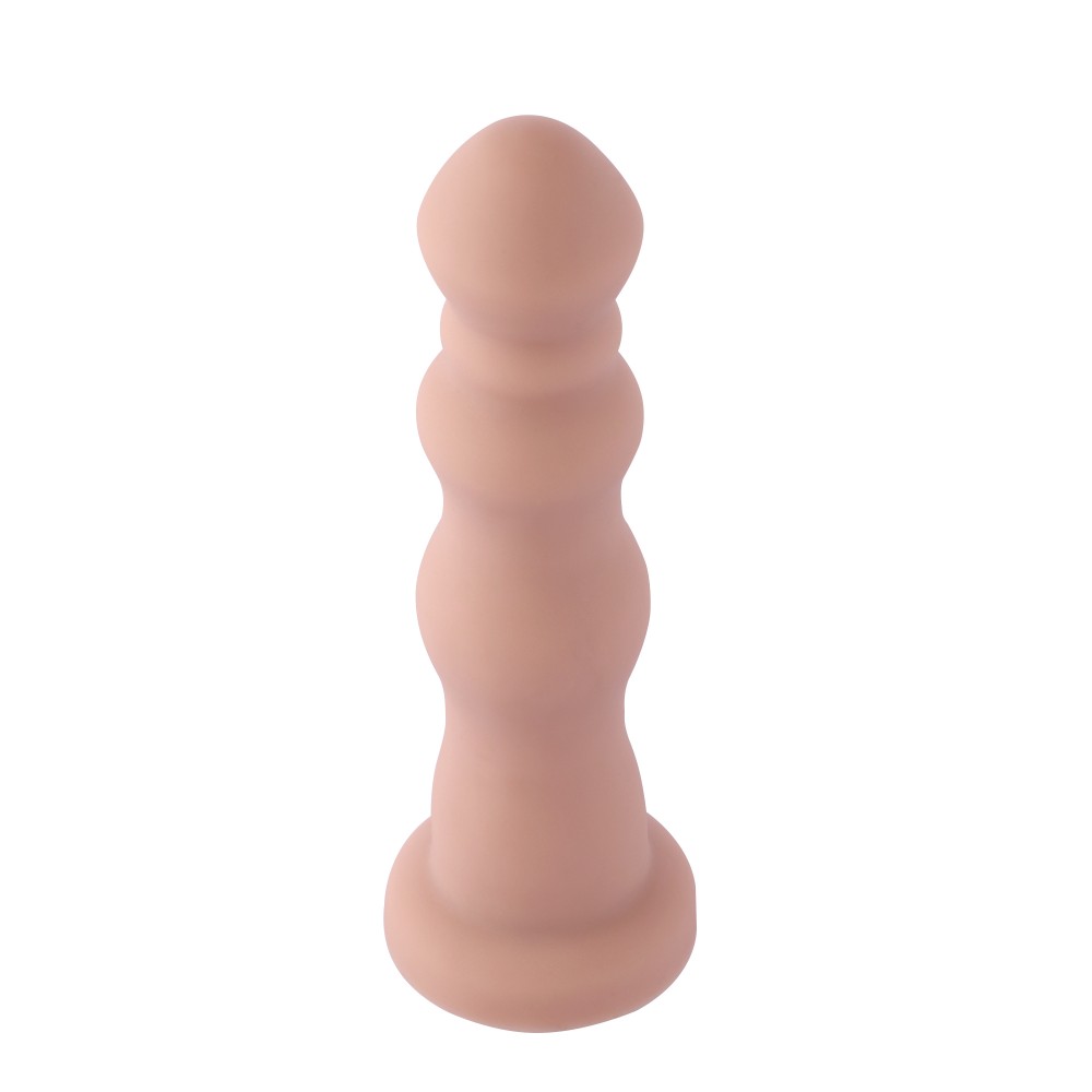 Hismith 18,03 cm korálkový silikonový anální dildo pro Hismith Premium Sex Machine se systémem KlicLok, 16,00 cm použitelná délk