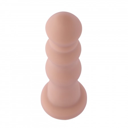 Hismith 18,03 cm korálkový silikonový anální dildo pro Hismith Premium Sex Machine se systémem KlicLok, 16,00 cm použitelná délk