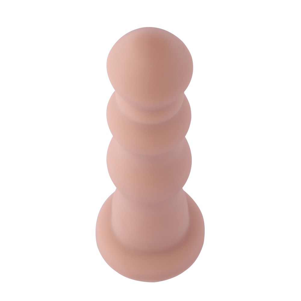 Hismith 18,03 cm korálkový silikonový anální dildo pro Hismith Premium Sex Machine se systémem KlicLok, 16,00 cm použitelná délk