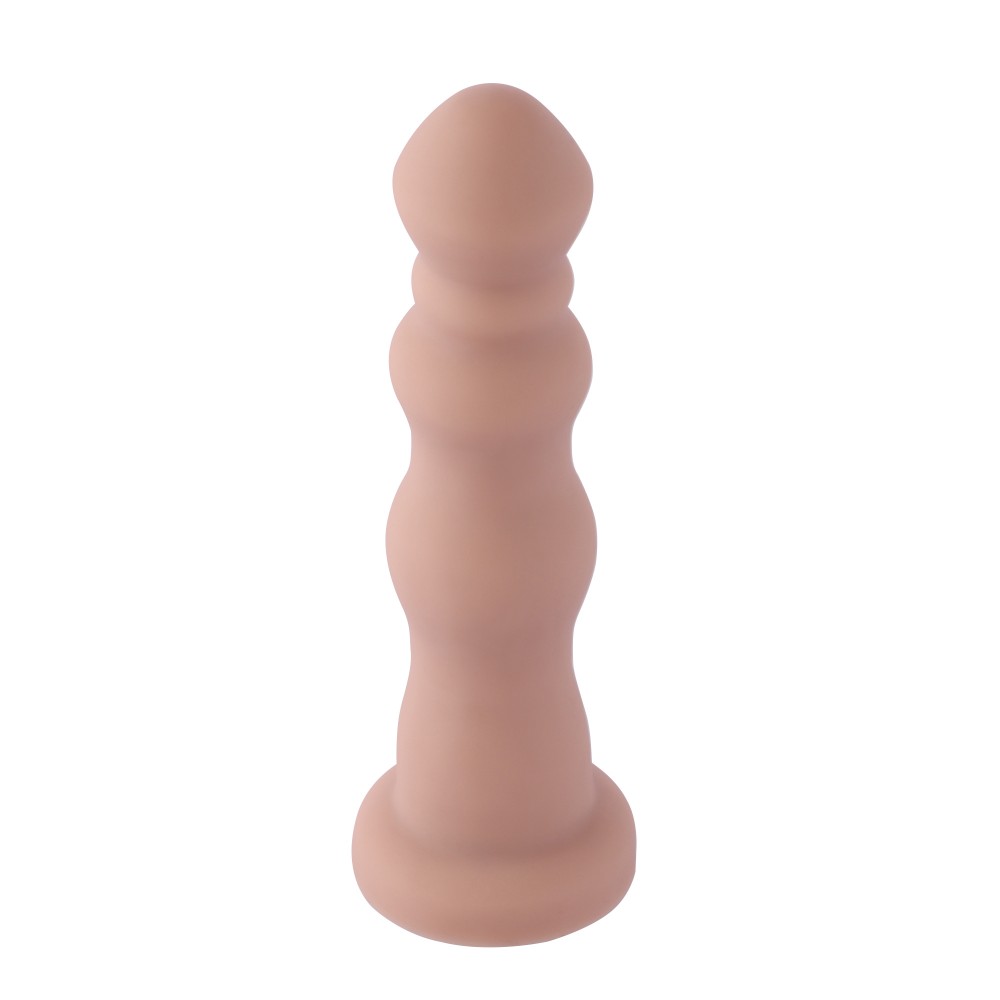 Hismith 18,03 cm korálkový silikonový anální dildo pro Hismith Premium Sex Machine se systémem KlicLok, 16,00 cm použitelná délk
