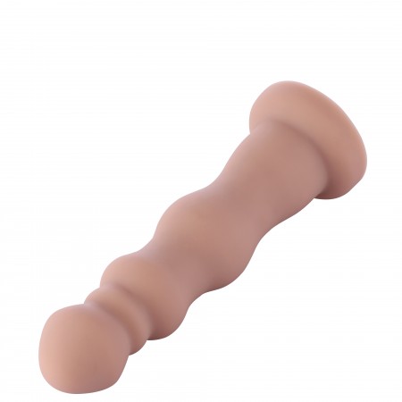 Hismith 18,03 cm korálkový silikonový anální dildo pro Hismith Premium Sex Machine se systémem KlicLok, 16,00 cm použitelná délk