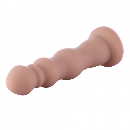 Hismith 18,03 cm korálkový silikonový anální dildo pro Hismith Premium Sex Machine se systémem KlicLok, 16,00 cm použitelná délk