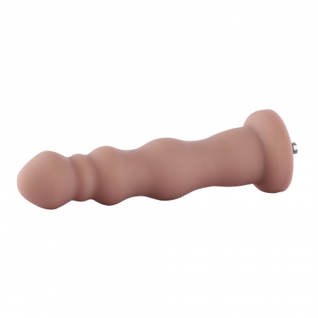 Hismith 18,03 cm korálkový silikonový anální dildo pro Hismith Premium Sex Machine se systémem KlicLok, 16,00 cm použitelná délk