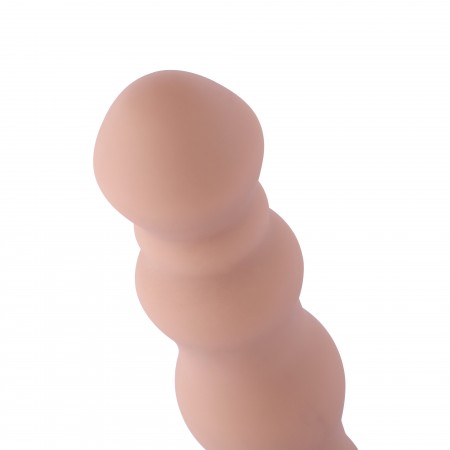 Hismith 18,03 cm korálkový silikonový anální dildo pro Hismith Premium Sex Machine se systémem KlicLok, 16,00 cm použitelná délk