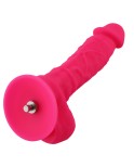 Hismith 22,86 cm silikondildo för Hismith Premium Sexmaskin med KlicLok-system, 17,27 cm infällbar längd, omkrets 14,32 cm diame