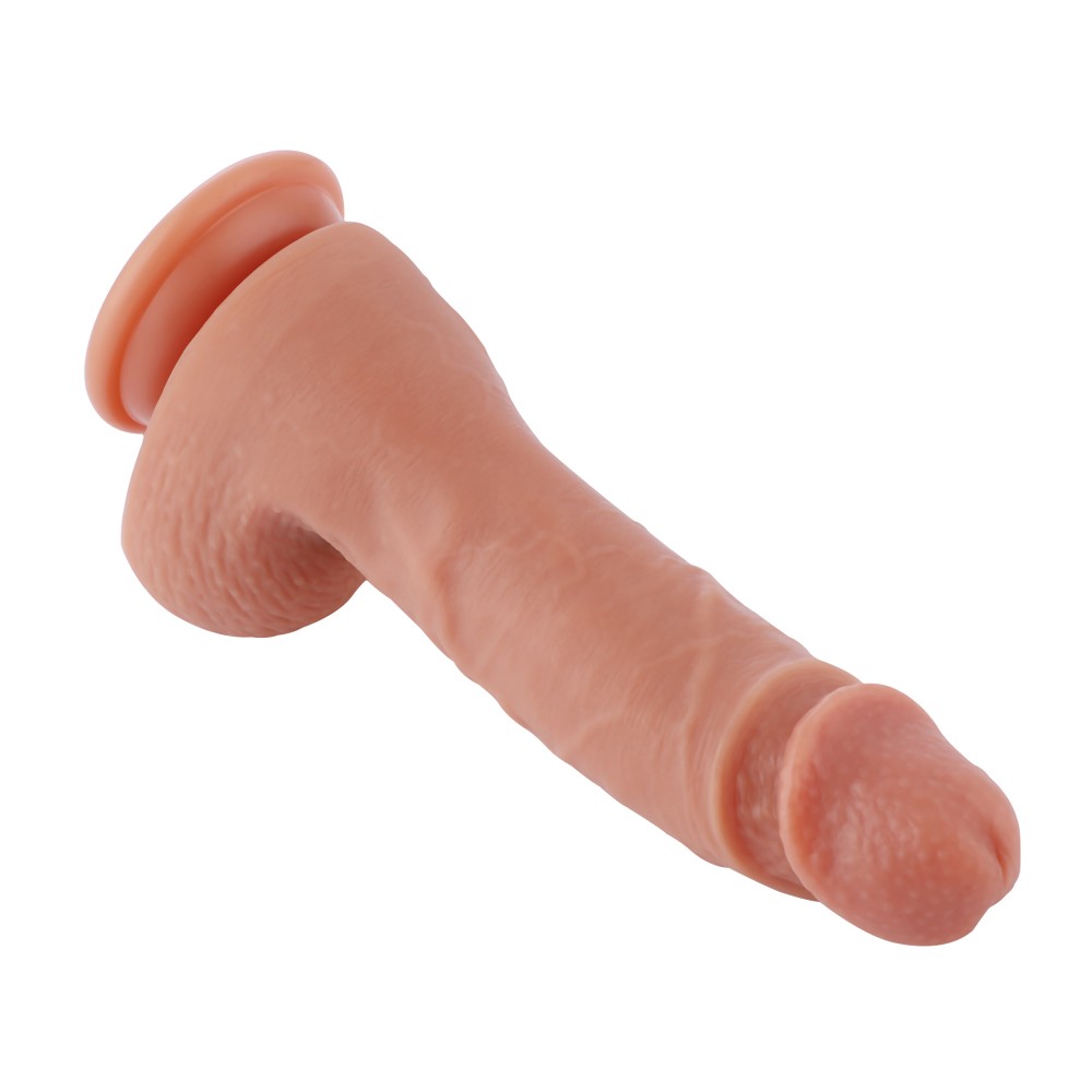 Hismith 21.84cm Dual-density Silicone Dildo for Hismith Premium Sex Machine with KlicLok System, 16.51cm Insert-able Length, 13.