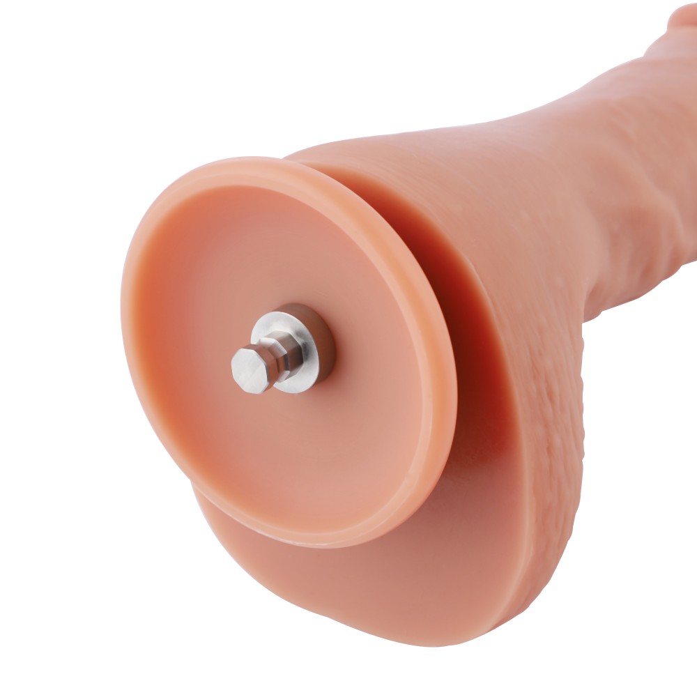Hismith 21.84cm Dual-density Silicone Dildo for Hismith Premium Sex Machine with KlicLok System, 16.51cm Insert-able Length, 13.