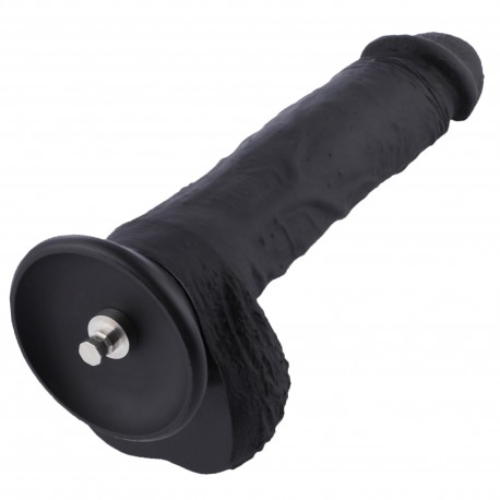 Hismith 21.08cm fleksibel silikondildo til Hismith Premium sexmaskin med KlicLok-system, 14,98 cm innsatsbar lengde, omkrets 14,