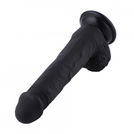 Hismith 21.08cm fleksibel silikondildo til Hismith Premium sexmaskin med KlicLok-system, 14,98 cm innsatsbar lengde, omkrets 14,