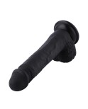 Hismith 21.08cm fleksibel silikondildo til Hismith Premium sexmaskin med KlicLok-system, 14,98 cm innsatsbar lengde, omkrets 14,