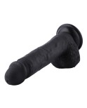Dildo in silicone flessibile Hismith 21,08 cm per macchina sessuale Hismith Premium con sistema KlicLok, lunghezza inseribile 14