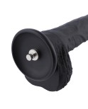 Hismith 21.08cm fleksibel silikondildo til Hismith Premium sexmaskin med KlicLok-system, 14,98 cm innsatsbar lengde, omkrets 14,