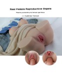 Rolan 4.3kg Masturbatore maschile 3D realistico, bambola del sesso per metà del corpo con vagina e anale