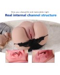 3D Realistyczne Masturbator Sex Doll z dużymi tyłkami Ciasne kanały dla mężczyzn Masturbacja Pochwy Seks analny