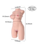Maya 9 kg mandlig masturbator kvindelig Torso sexlegetøj til mænd Mand masturbation Voksen legetøj med stor brystvagina og anal