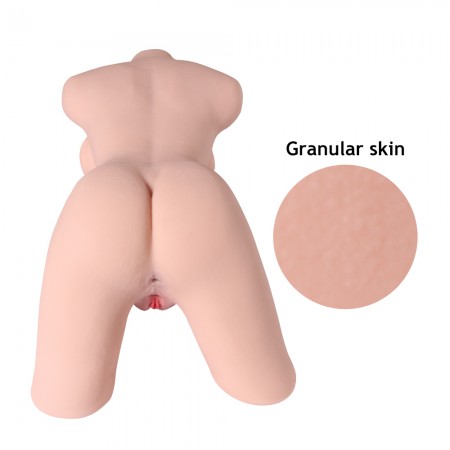 Lauren 19 kg Livsstørrelse for voksne legetøj Kvinder Torso sexdukke til mænd, mandlig masturbator fisse røv med skelet-3D