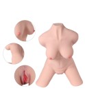 Lauren 19kg Life-Sized Adult Toy Women Torso Sex Doll for Men, Male Masturbator Pussy Ass with Skeleton-3D