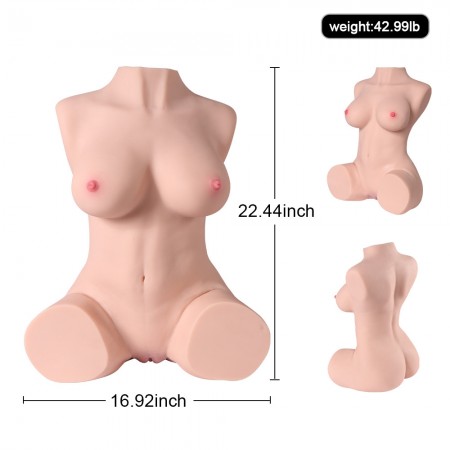 Dannia 20KG lebensechte Half Body Sex Doll, weiche und enge Muschi als echte Frauen