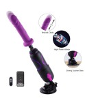 Hismith Pro Traveler 2.0, Portable Sex Machine med Fjernbetjening - KlicLok System - 17.5 cm Insertable Silicone Dildo