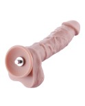 9.1 "silikonowy wibrator do seksu Hismith ze złączem systemowym Kliclok, długość wkładana 7,5", miąższ