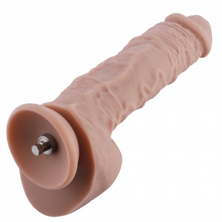 Hismith silikonové dildo 9 ", 6,5", vložitelný průměr 2,0 "(konektor KlicLok) - Flesh