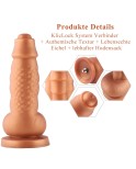 Hismith 20.5 cm Squamule Silikon-Dildo mit KlicLok-System für Hismith Premium-Sexmaschinen, 14.98 cm einsteckbare Länge, Umfang