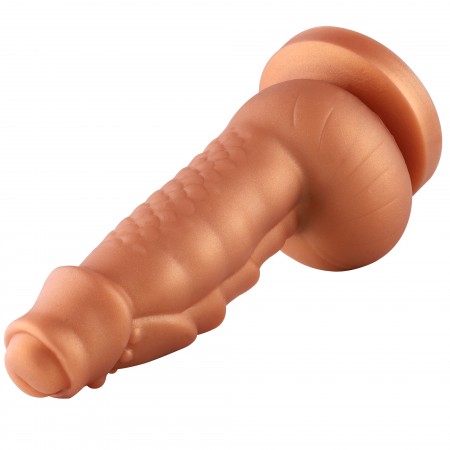 Hismith 8,1" Squamule Silikon-Dildo mit KlicLok-System für Hismith Premium-Sexmaschinen, 5,9" einsteckbare Länge, Umfang 6,9" Du