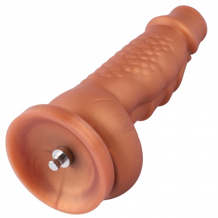Hismith 8,1 "silikonové dildo Squamule se systémem KlicLok pro prémiový sexuální stroj Hismith, 5,9" vložitelná délka, obvod 6,9