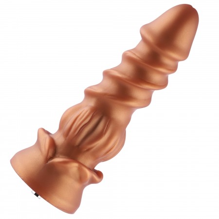 Hismith 8,46" Spiralkorn-Silikon-Dildo mit KlicLok-System für Hismith Premium-Sexmaschinen, 6,69" Länge zum Einführen, Umfang 6,