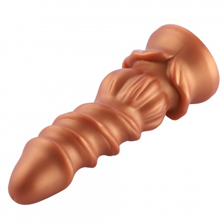 Hismith 8,46" Spiralkorn-Silikon-Dildo mit KlicLok-System für Hismith Premium-Sexmaschinen, 6,69" Länge zum Einführen, Umfang 6,