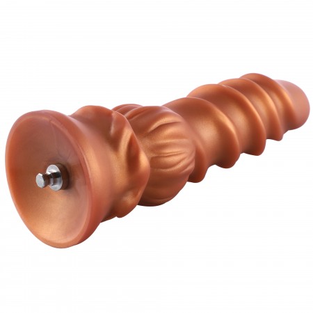 Hismith 8,46" Spiralkorn-Silikon-Dildo mit KlicLok-System für Hismith Premium-Sexmaschinen, 6,69" Länge zum Einführen, Umfang 6,