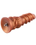 Hismith 21.48 cm Spiralkorn-Silikon-Dildo mit KlicLok-System für Hismith Premium-Sexmaschinen, 16.99 cm Länge zum Einführen, Umf