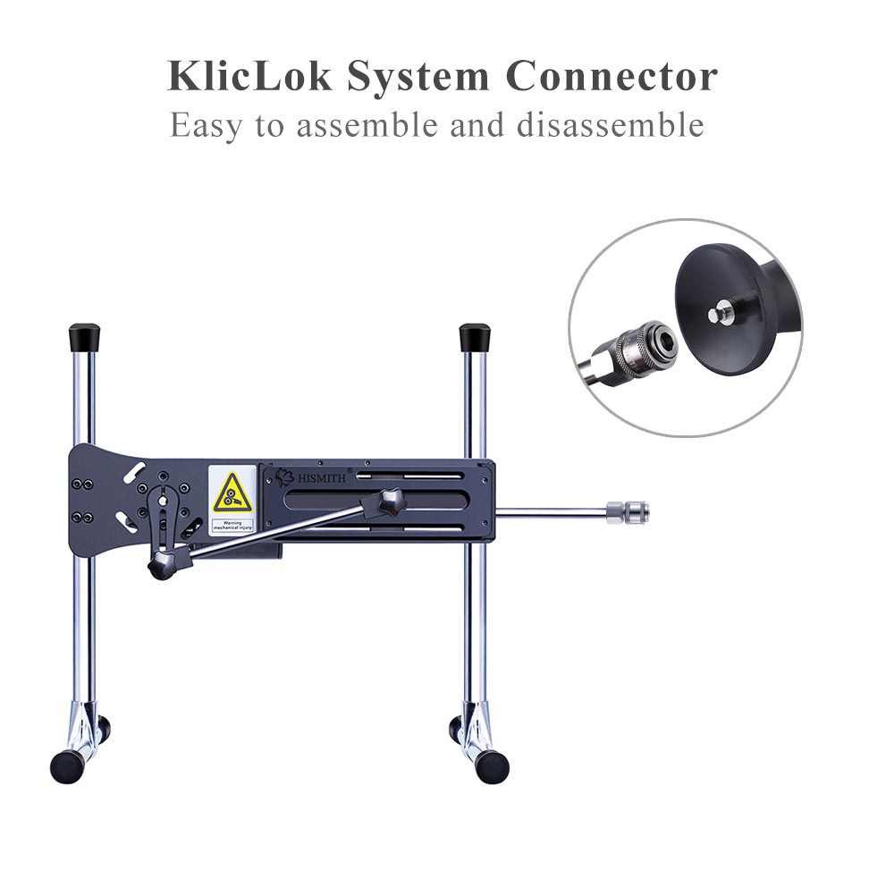Hismith 7,28" Silikon-Knopfpfropfen mit KlicLok-System für Hismith Premium Sexmaschine, 6,69" Länge zum Einführen, Umfang 6,2" D