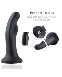Hismith 7.08 "P-Spot Silikon Anal Plug med KlicLok System for Hismith Premium Sex Machine, 6,5" Innsettbar lengde, Omkrets 5,1 "