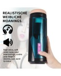 Thrusting Masturbation Cup med 9 frekvensvibrationer til Hismith Premium sexmaskine med KlicLok-system