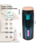 Tryck Masturbation Cup med 9 frekvensvibrationer för Hismith Premium Sex Machine med KlicLok-system