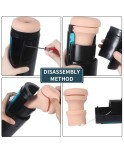 Schub-Masturbationsbecher mit 9-Frequenz-Vibration für Hismith Premium Sex Machine mit KlicLok-System