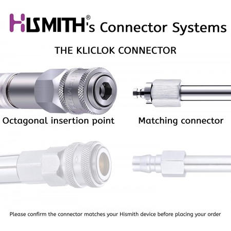 Hismith 6,5 ”KlicLok-systemadapter med fjeder til Vac-U-Lock Dildoer, 2 i 1 Extender