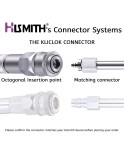 Hismith 6,5 ”KlicLok systemadapter med fjær for Vac-U-Lock Dildoer, 2 i 1 extender