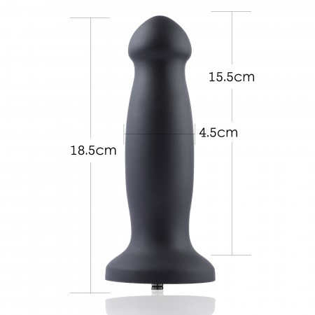 Hismith 7.28 "Silikone Butt Plug med KlicLok-system til Hismith Premium sexmaskine, 6.69" Indsatningsbar længde, Omkrets 6.2 "Di