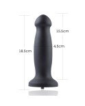Hismith 7,28 "silikonový anální kolík se systémem KlicLok pro Hismith Premium Sex Machine, 6,69" vložitelná délka, obvod 6,2 "pr