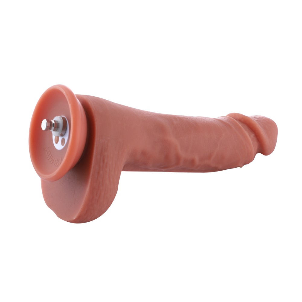 Hismith 21.84cm Dual-density Silicone Dildo for Hismith Premium Sex Machine with KlicLok System, 16.51cm Insert-able Length, 13.