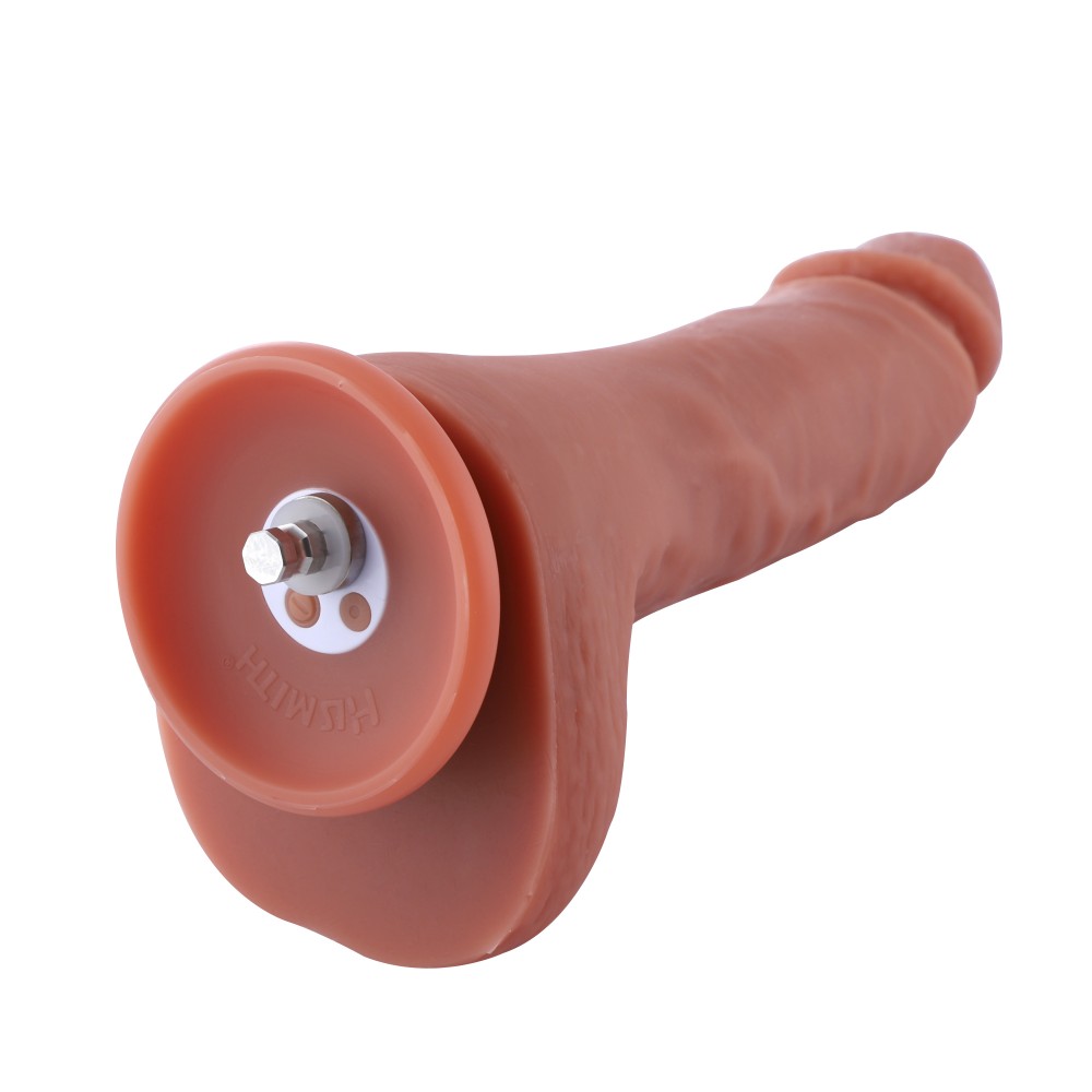 Hismith 21.84cm Dual-density Silicone Dildo for Hismith Premium Sex Machine with KlicLok System, 16.51cm Insert-able Length, 13.