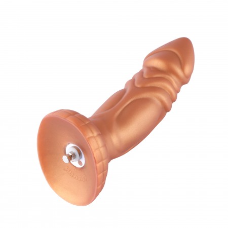  Hismith 8,25" leicht gekrümmter Silikon-Dildo mit KlicLok-System für Hismith Premium-Sexmaschine, 7" Länge zum Einführen, Umfan